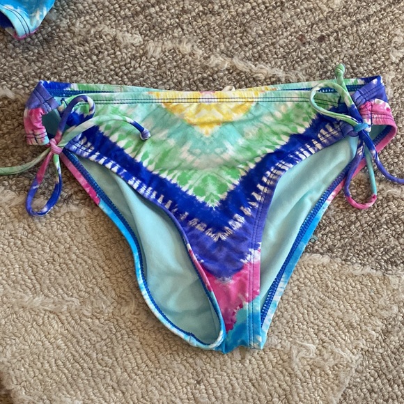 💕💜Hobie 2 piece girl swimwear boho tie dye style bikini 💕💜size 12 - Picture 4 of 8